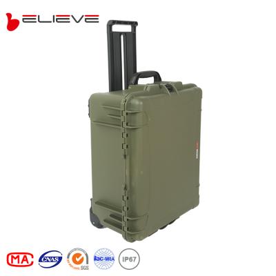 China Equipment waterproof shockproof dustproof waterproof tool case, shockproof hard plastic case with foam for sale