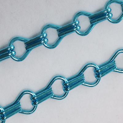 China Beautiful Anodic Oxidation Chain Link Mesh Curtain Fly Screen Hook Chain Insect Mesh Price for sale