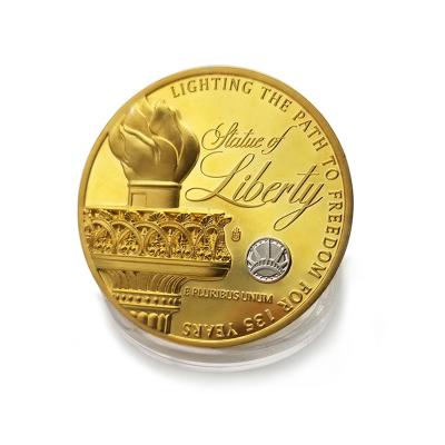 China Europe Customized Ocean Creative Color Printing 3D Metal Commemorative Collectible Coins for sale