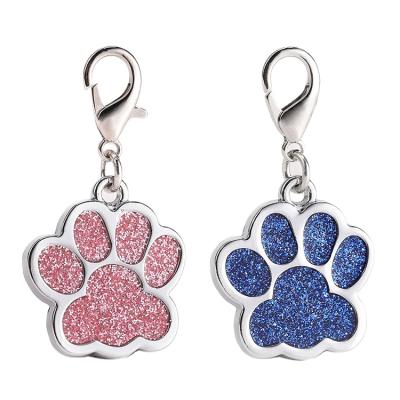 China China Manufacturers Custom Logo Personalized Laser Etched Glitter Metal Dog Tags for sale