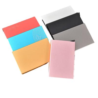 China Pop-UPS Business Card Holder Spare Aluminum Business Card Holder Clip Silver Clip Credit Card Case Can Be Popped Wallet for sale