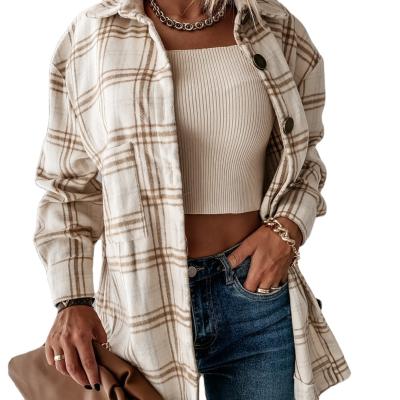 China Anti-wrinkle New Arrives Fashionable Custom Made Flannel Girls Jackets For Women 2022 for sale