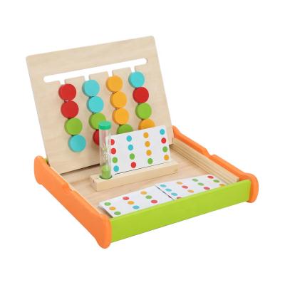 China Non-Toxic Montessori Logic Pattern Practicing Wooden Toy Children Educational Matching Game Kids Toys for sale