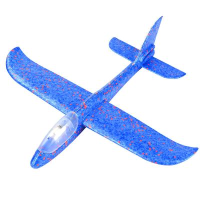 China Hot Sale 480mm Flat Glider Gift Outdoor Sport Fun Game LED Light Foam Plane Eco-friendly EPP Material for sale