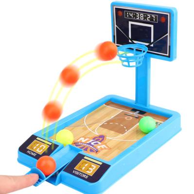 China Kids Non-Toxic Eco-friendly Indoor and Outdoor Desktop Shooting Board Game Mini Plastic Finger Basketball Toy for sale