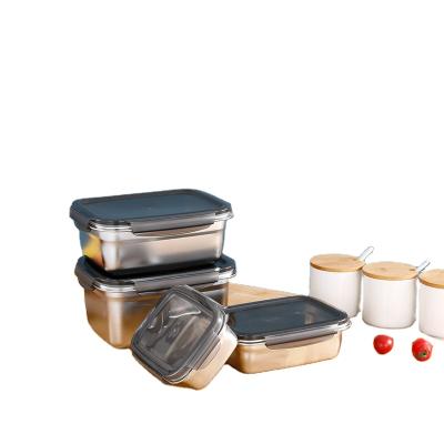 China Sustainable good quality fresh-keeping box with buckle and lid sealing commercial large capacity fresh-keeping box for sale