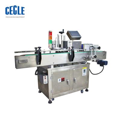 China AL-220 food round bottle automatic sticker labeling machine, hand sanitizer labeling machine for sale