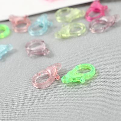 China Popular Jewelry Making Kit Plastic Transparent Jelly For DIY Key Accessory Lobster Chain Clasp for sale