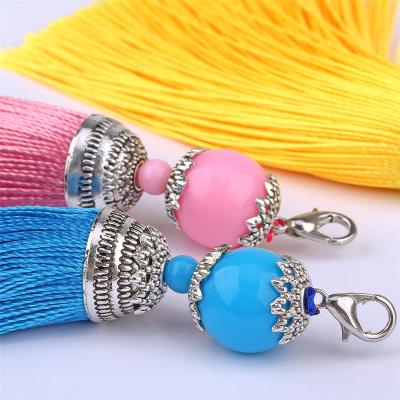 China Wholesale Silk Tassels 11cm Tassel Fringe Earrings Mobile Phone Tassels Jewelry Findings 11cm Accessories for sale