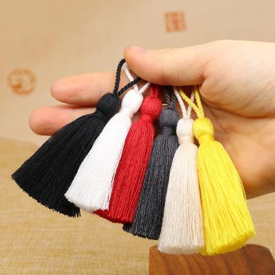 China Cell Phone Polyester Silk Tassel Fringe 16cm Cotton Tassels For Sewing Accessories Wedding Home Decoration Diy Curtains for sale