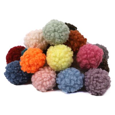 China European 4cm Teddy Fluffy Pompom Ball Wholesale Autumn And Winter Custom Pom Decoration Props for sale