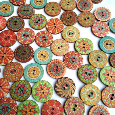 China Craft Wood Design Dry Cleaning Button Cutout Wooden Button for sale