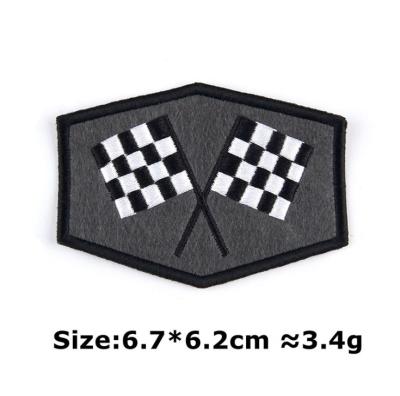 China 3D Iron On Patches Custom Quality Woven Embroidery Iron On Apparel Badge Heat Press Embroidered Patches for sale