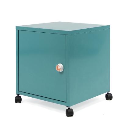 China exterior & Indoor Use Mobile Storage Chest With 1 Door Rustproof File Cabinet With Wheels Pedestal Contemporary Corner Cabinet for sale