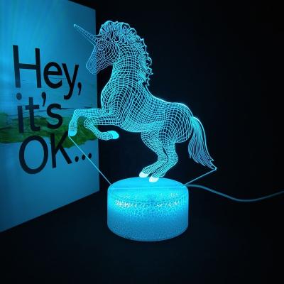 China Amason Modern Acrylic Luminous Hot Sale Lamp 3D Night Lamp Custom Anime Cartoon School Student Gift for sale