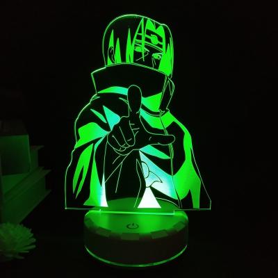 China Kids Gift 7 RGB Low LED Night Lamp ABS Remote Modern Custom Acrylic Touch Anime Comic Pattern for sale