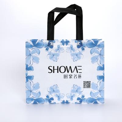 中国 Custom Logo Non-woven fabric recycle bag brand advertising can hold shoes / wine /ceramic boxes 販売のため