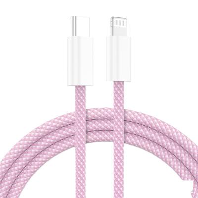 China Fast Speed Charging Cable Yellowknife  MFi Certified Sync/charger USB-C cable 9V/2.2A 480Mbps cable support customize for sale