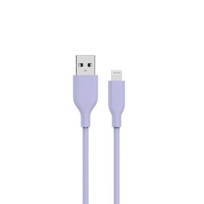 China Fast Charging Speed Yellowknife Silicone Beautiful MFI certified ODM/OEM USB-A To Lightning Charging 3 feet 6 feet Cable for Apple for sale