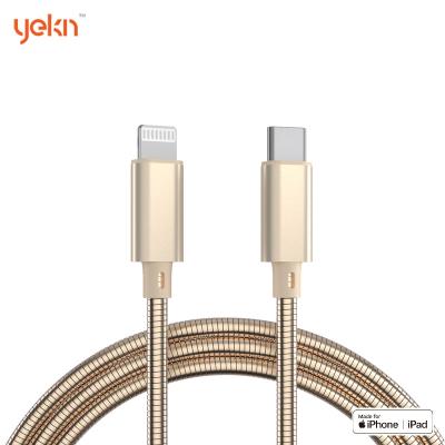 China Fast Speed Charging Cable Yellowknife Mfi  PD Set USB-c Cable For iPhone 14 13 12 Pro Max Block charger Fast Charging Travel cable for sale