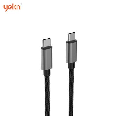 China Fast Speed Charging Cable Yellowknife New Nylon USB C to USB C Cable USB 2.0 Type C Charging Cable Fast Charging Cables for MacBook Pro 2020, iPad for sale