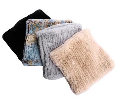 China Double Sided Fur Woven Stretch Rex Rabbit Fur Shawl Shoulder Wrap Female Double Sided for sale