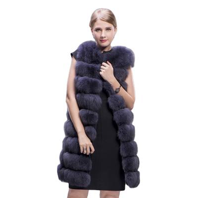 China Real Fox Windproof Fur Coat for sale