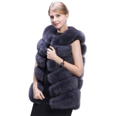 China Natural Fox Fur Vest Windproof Winter for sale