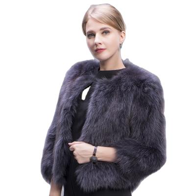 China Viable Fox Fur Coat Short Style for sale