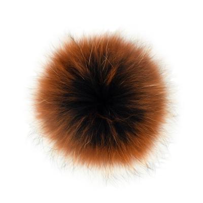 China Cheap Real Fur Soft Fluffy Hot Sale Real Raccoon Fur Pom Pom Pom Fur Balls For Hat for sale