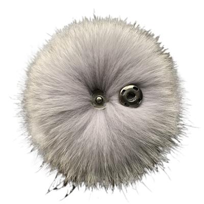 China Real Fox Fur Pompoms Fox Fur Pompoms Balls Fluffy Natural Jewelry Accessories For Shoes Bags for sale