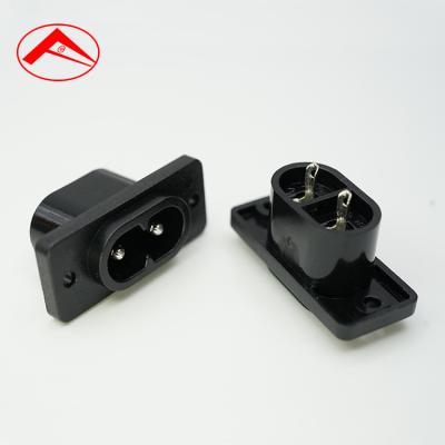 China Applicable temperature 40~+70′ „ ƒ 2P Male Inlet Power Plug Socket W Fuse Holder for sale