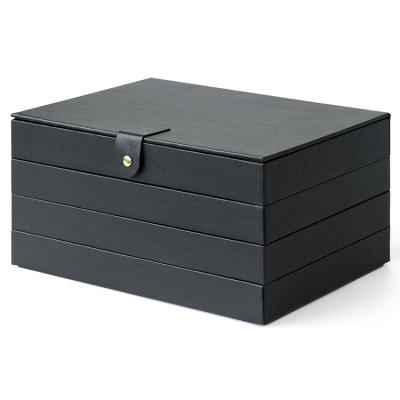 China Eco-friendly Jewelry Boxes Ring Necklace Girls Jewelry Box Naham Earring Organizer Velvet Jewelry Storage PVC Leather Jewelry Boxes for sale