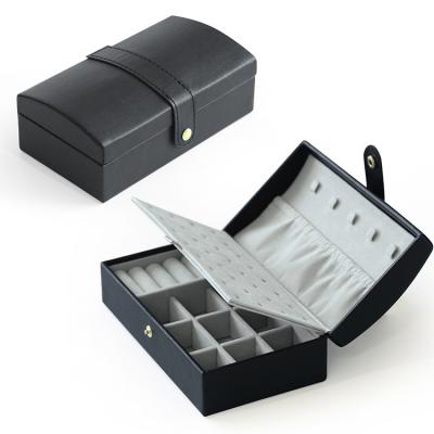 China Jewelry Storage Naham Jewelry Organizer Storage Necklaces Rings Velvet Jewelry Packaging Boxes With Snaps for sale