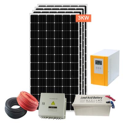 China Home 3kw Off Grid Home Solar System PV Solar Panel System for sale