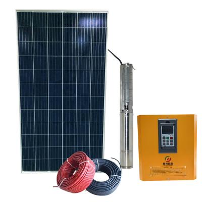 China High Efficiency 0.37KW-110KW High Efficiency Stainless Steel Multistage Solar Submersible Pump for sale