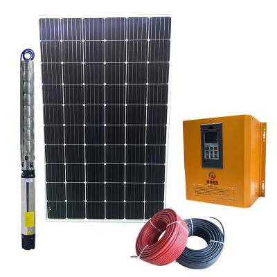 China High Efficiency Solar Submerdible Water Pump System For Farm Irrigation Without Electricity Bill for sale