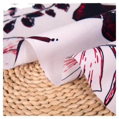 China Factory sales direct digital printing 110gsm polyester peach skin fabric QUICK DRY for spring and summer beach shorts for sale