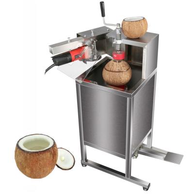 China High Iron Coconut Panel Lightweight Stainless Electric Coconut Slicer Green Fresh Coconut Opener Hole Machine for sale