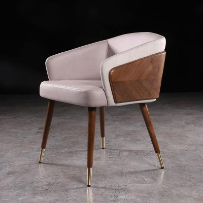 China Waterproof Italian Luxury Modern Dining Chair High Quality Wooden Assorted Colors Leather Upholstery Chair Furniture Wholesale for sale