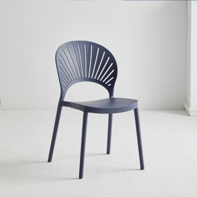 China Waterproof Home Commercial Modern Plastic Furniture Polypropylene PP Plastic Cafe Dining Chair Manufacturer for sale