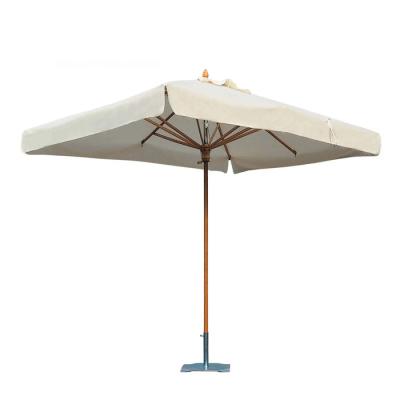 China Chinese Outdoor Wind And Rain Resistance Factory Beach Umbrella UV Resistant Folding Garden Printed Wooden Or Stainless Protection Sun Umbrella Furniture for sale