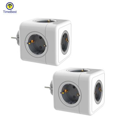 China Factory OEM Residential / Multi-Purpose Power Cube Socket Strip With Universal USB Charger Switch Electrical Power Sleeve for sale