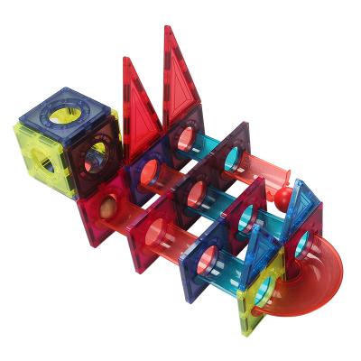 China Construction Toy ROD Maze Logic Game Ball Magnetic Set Kids Marble Run Tiles With Strong Magnet for sale