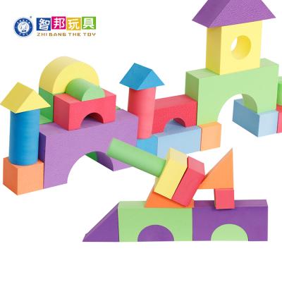 China Construction Toy Educational Toys Industry Distributors Lower Grade New Style Colorful Foam Wooden Building Blocks Kids Gift Set For Children for sale