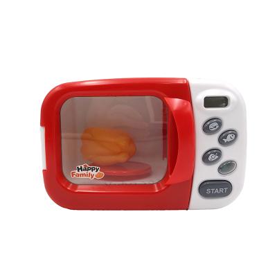 China Light& sound& LCD Kitchen Pretend Play Gift Toy Mini Home Appliance Toys Set Microwave Oven Electric Plastic Toy for sale