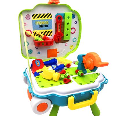 China Light& Hot Selling Healthy Pretend Play Games Portable Suitcase Toy For Kids Plastic Tool Kit Toy With Music&Lights for sale