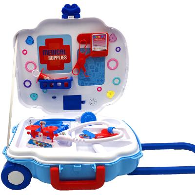 China Light& Fun Healthy Fashion Suitcase Plastic Medical Toys Doctor Pretend Play Set For Kids for sale