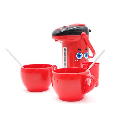 China Kitchen Cooking Game Baking Toy Set Electric Kettle Toy Simulation Kitchen Set Battery Operated Pretend Play Set For Kids for sale