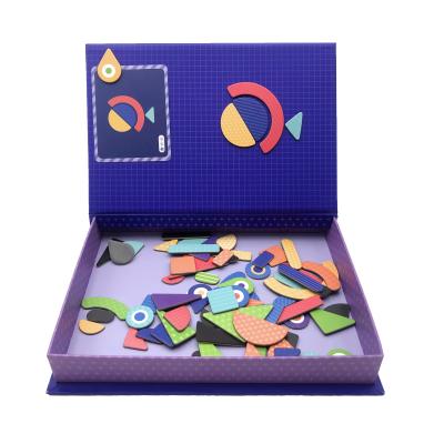 China Hot Selling Logic Ability Rod Toys Educational Geometric Shape Art Case Magnetic Puzzle Toys Baby Toys For Children for sale